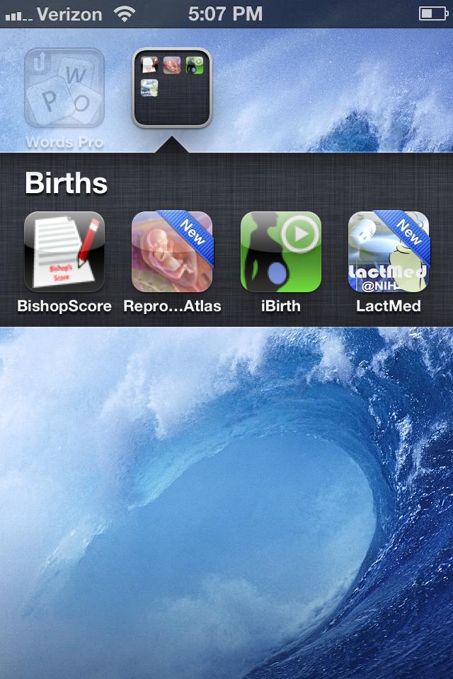 Birth and pregnancy apps for smartphones and tablets
