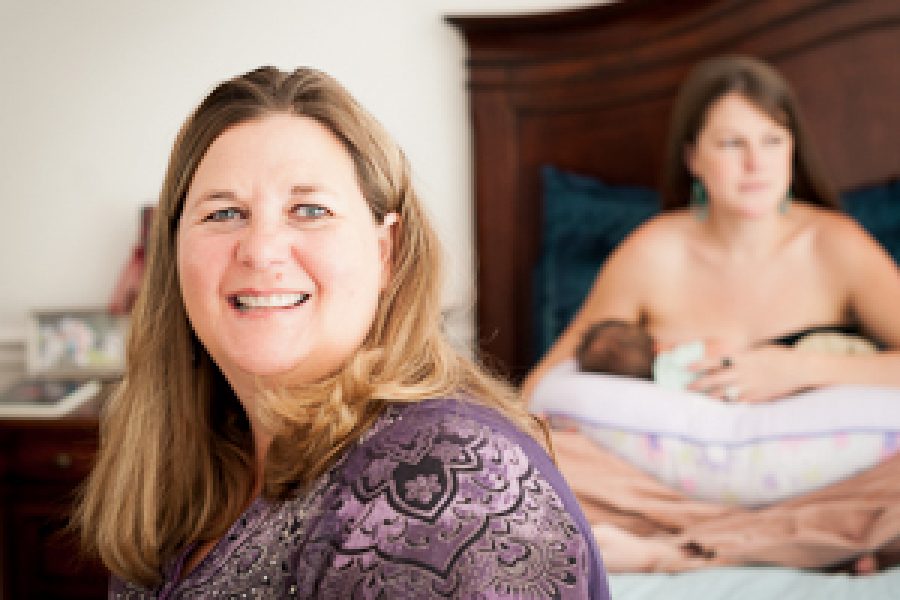 Postpartum Doula with New Mom